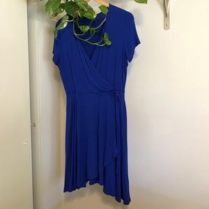 Cobalt blue stretchy casual dress